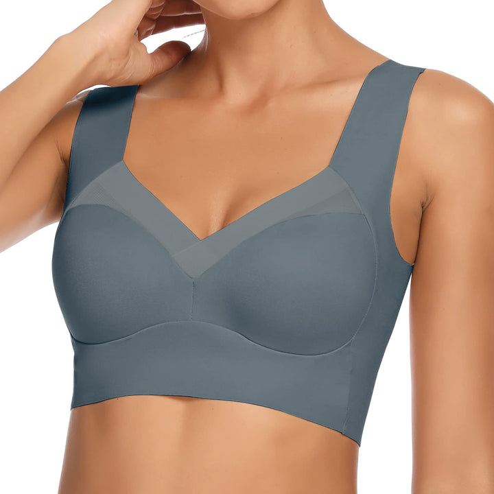 WOWENY BH Damen Ohne Bügel Schlaf Bustier Tops Spitze Bralette Bügelloser Klassischer T Shirt BH Sch