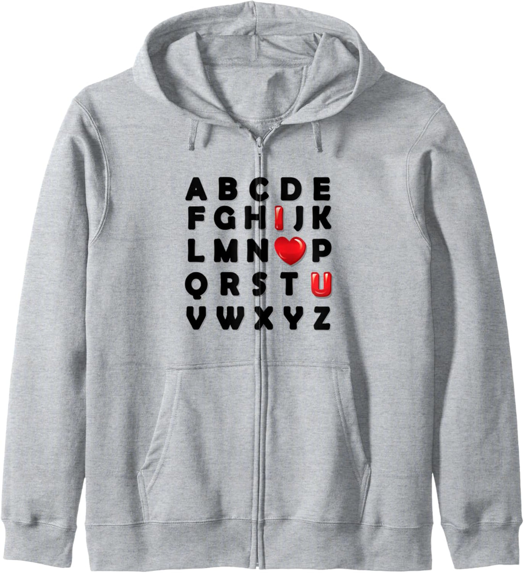 I Love You Heart Kapuzenjacke