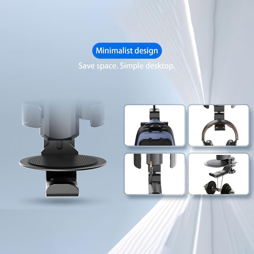 Schreibtisch-Becherhalter-Klemme, 2-in-1-Clip- -Getränkehalter, Kopfhöreraufhänger – Anti-Verschütt-