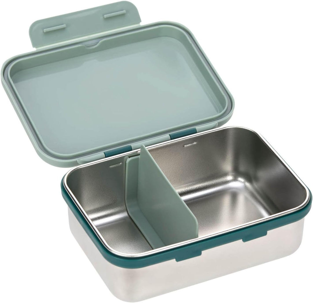 LÄSSIG Kinder Brotdose Edelstahl Lunchbox Frühstücksbox nachhaltig Kindergarten Schule/Adventure Bus