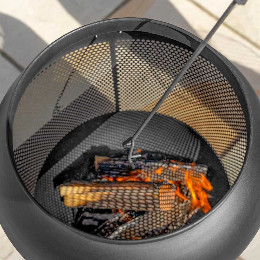 Harrier Outdoor Feuerschalen [5X Stilen] – Feuerschalen für den Garten | Geeignet für Holz & Kohle |