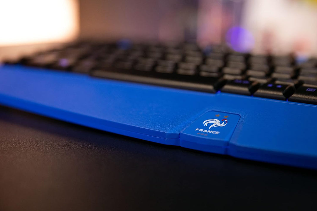 Konix FFF Membran-Gaming-Tastatur AZERTY - Anti-Ghosting mit 26 Tasten - Blaue Hintergrundbeleuchtun