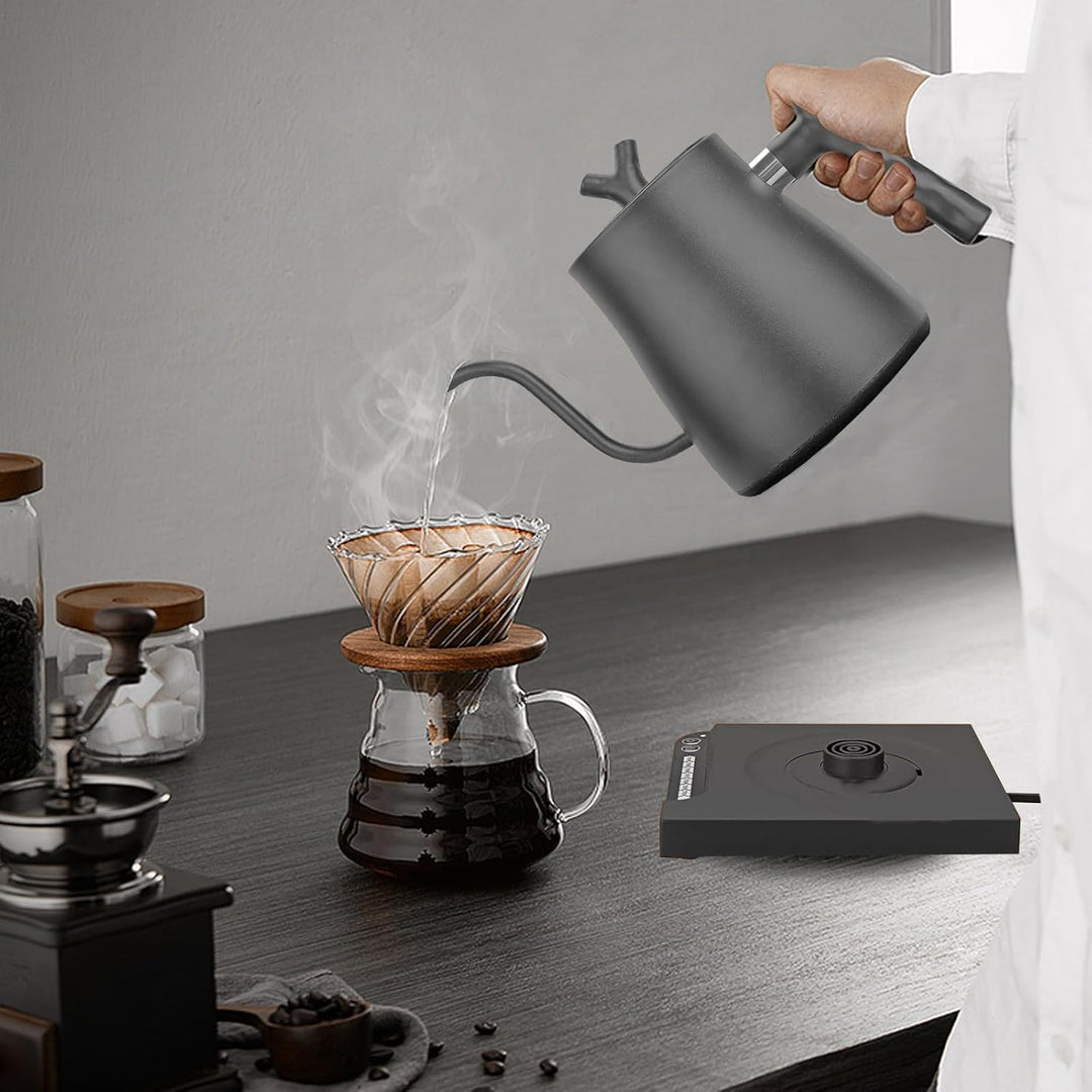 Smart schwanenhals wasserkocher, Edelstahl Wasserkocher mit Temperatureinstellung, Gooseneck Kettle