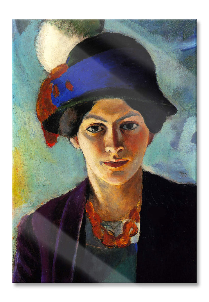 Pixxprint Glasbild | Wandbild aus Echtglas | Alexej von Jawlensky - Nackte Frau | 40x60 cm | inkl. A