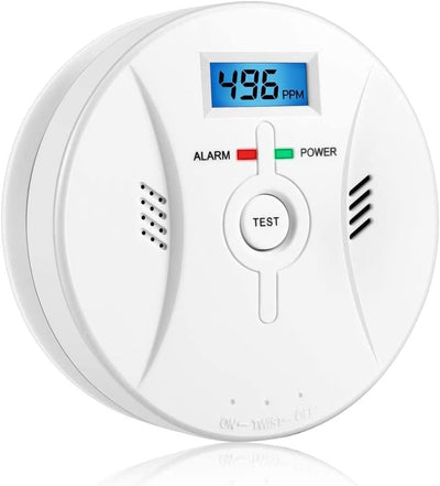 Kohlenmonoxid Warnmelder mit LCD Display CO Melder Lauter 85 Db Alarm Kohlenmonoxid Melder mit Kohle