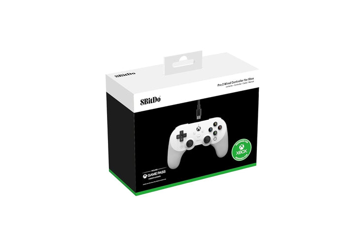 8bitdo Pro 2 Wired Controller for Xbox, Hall Effect Joystick Update, 3.5mm Audio Jack, Compatible wi