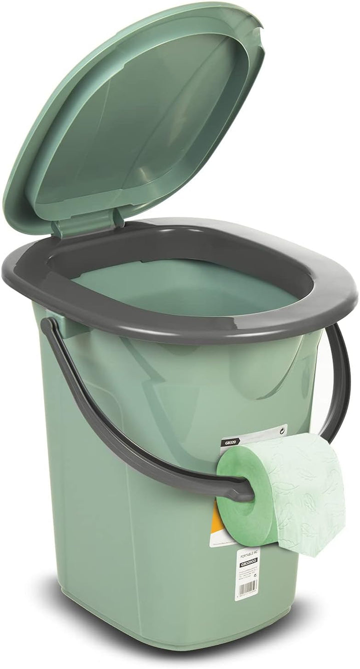 Green Blue GB320 Mobile Campingtoilette 19L | Tragbare Reisetoilette mit max. Tragkraft bis 130kg |