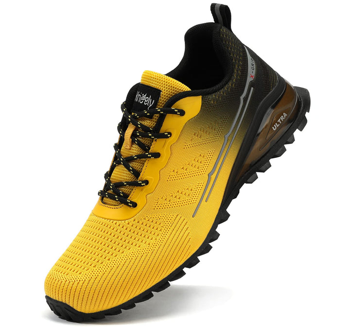 Kricely Traillaufschuhe Herren Leicht Atmungsaktiv Wanderstiefel rutschfest Laufschuhe Outdoor Fitne