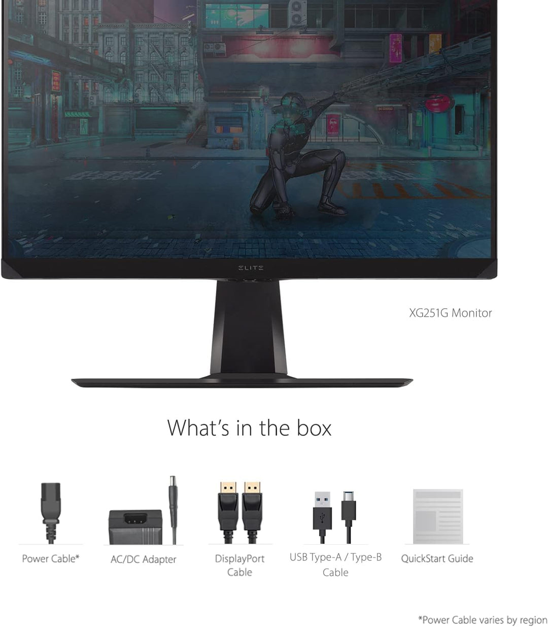 ViewSonic XG251G 62,2 cm (25 Zoll) Gaming Monitor (Full-HD, IPS-Panel, 1 ms, 360 Hz, G-Sync, NVIDIA