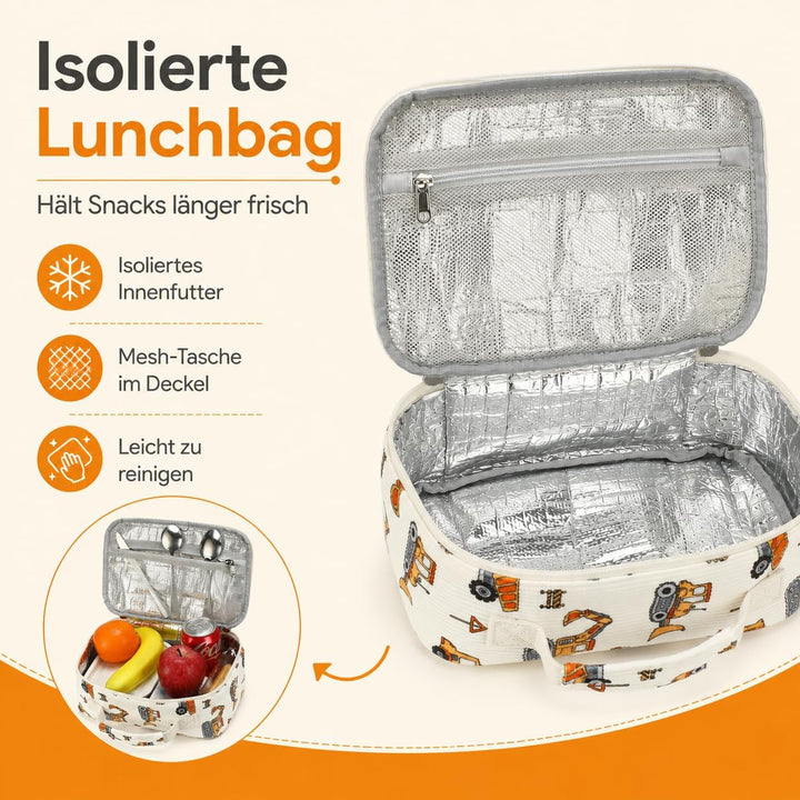 LOIDOU Kinder Vorschulrucksack für Jungen, Schultasche, Kleinkind, leicht, wasserabweisend, Kinderga
