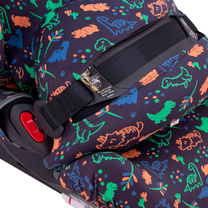 JYOKO KIDS Bezug Kompatibel mit Cybex Pallas G I-SIZE (Bezug Pallas G, HAPPY DINO) Bezug Pallas G HA