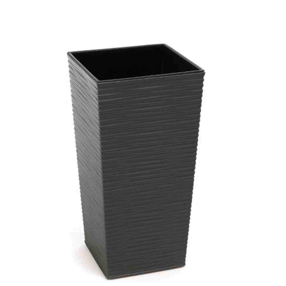 Siena Garden Pflanzgefäss Nizza graphit Kunststoff 40cm Graphit 40 cm, Graphit 40 cm