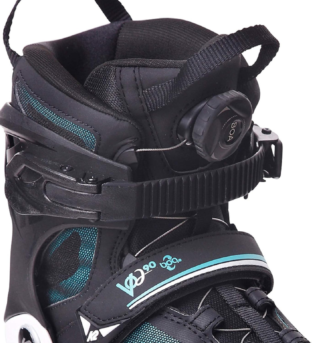 K2 Damen Vo2 90 Boa W Inline Skates EU: 36.5 (UK: 4 / US: 6.5) Black - Turquoise, EU: 36.5 (UK: 4 /