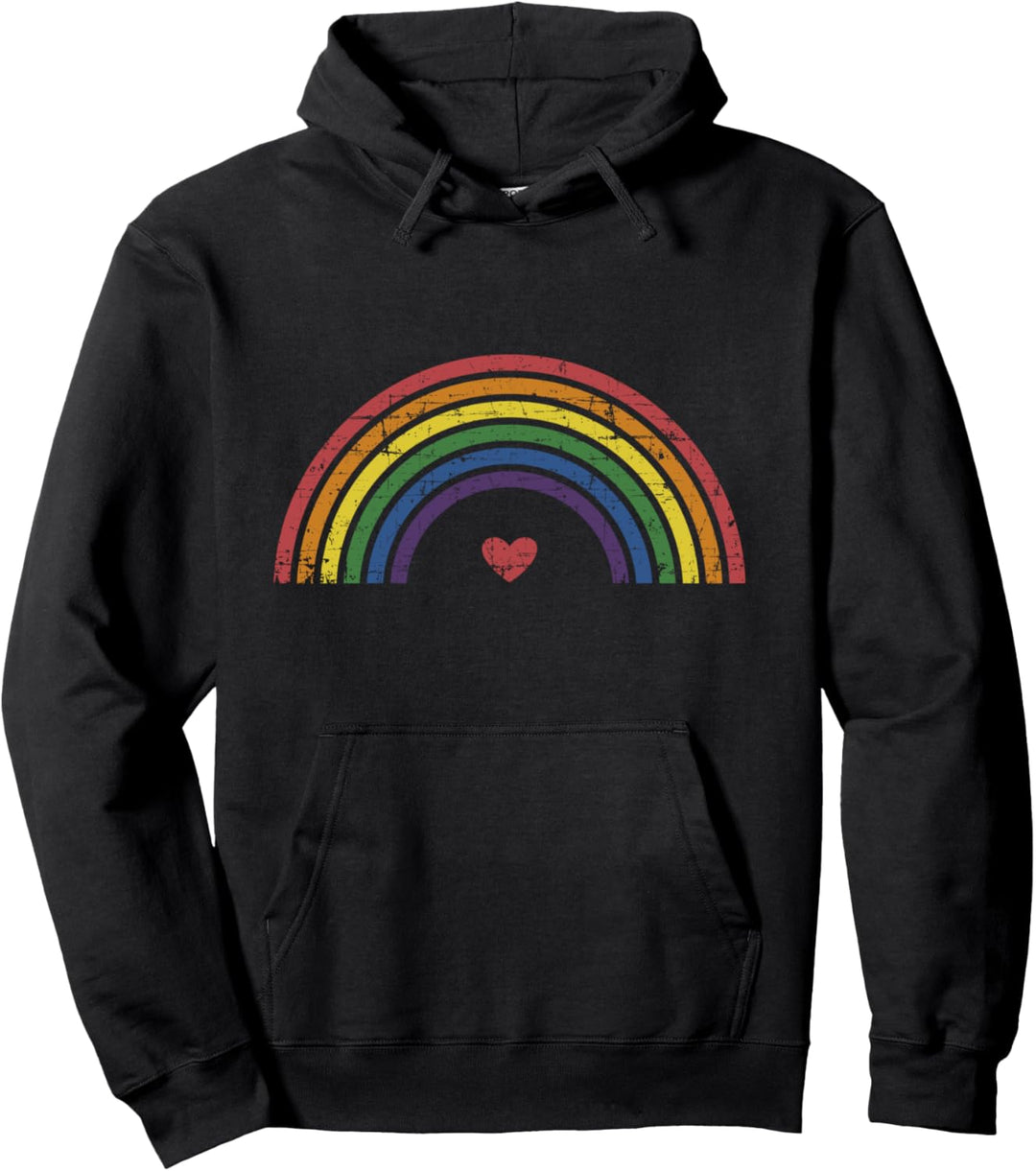 Regenbogen LGBT für schwule und lesbische Pride Fans Pullover Hoodie