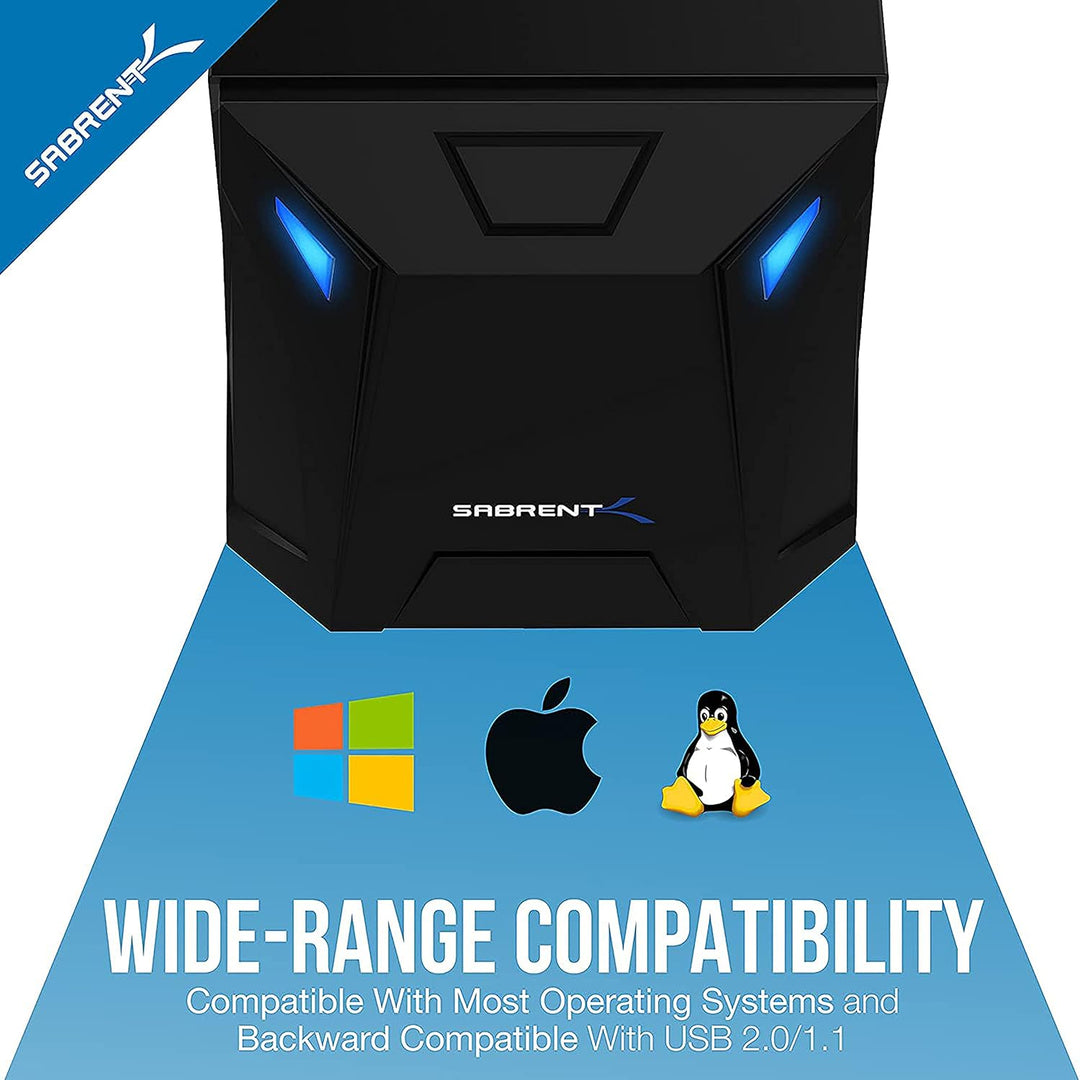 SABRENT SSD/HDD 2,5/3,5 Zoll Docking Station, festplatten gehäuse, USB 3.2 Gen1 Hard Drive, sata auf