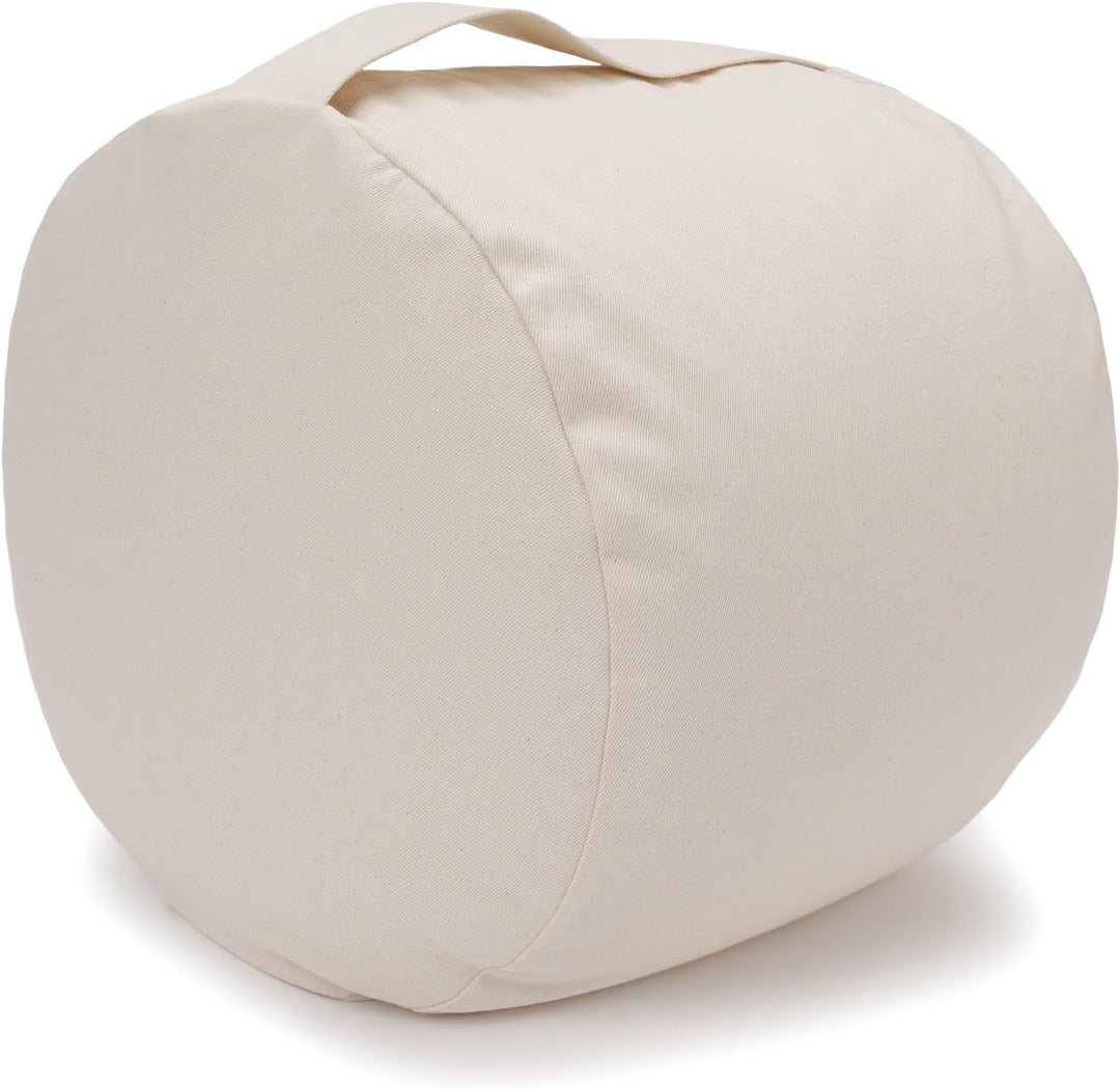 Yogabox Meditationskissen Glückssitz® Rondo Big D - regional hergestellt - Sitzhöhe: 28 cm natur, na