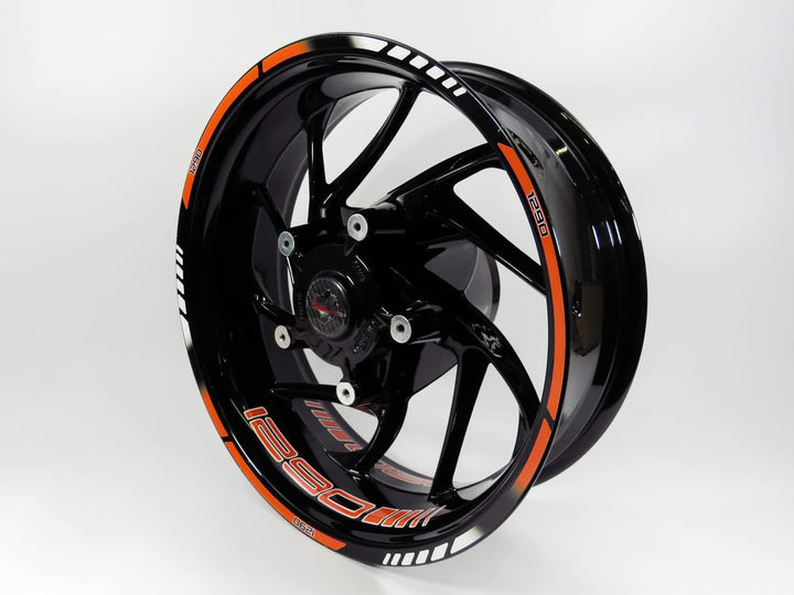 BIKE-label Felgenrand Aufkleber orange kompatibel für KTM 1290 Super Adventure S + R X710041 1290 Su
