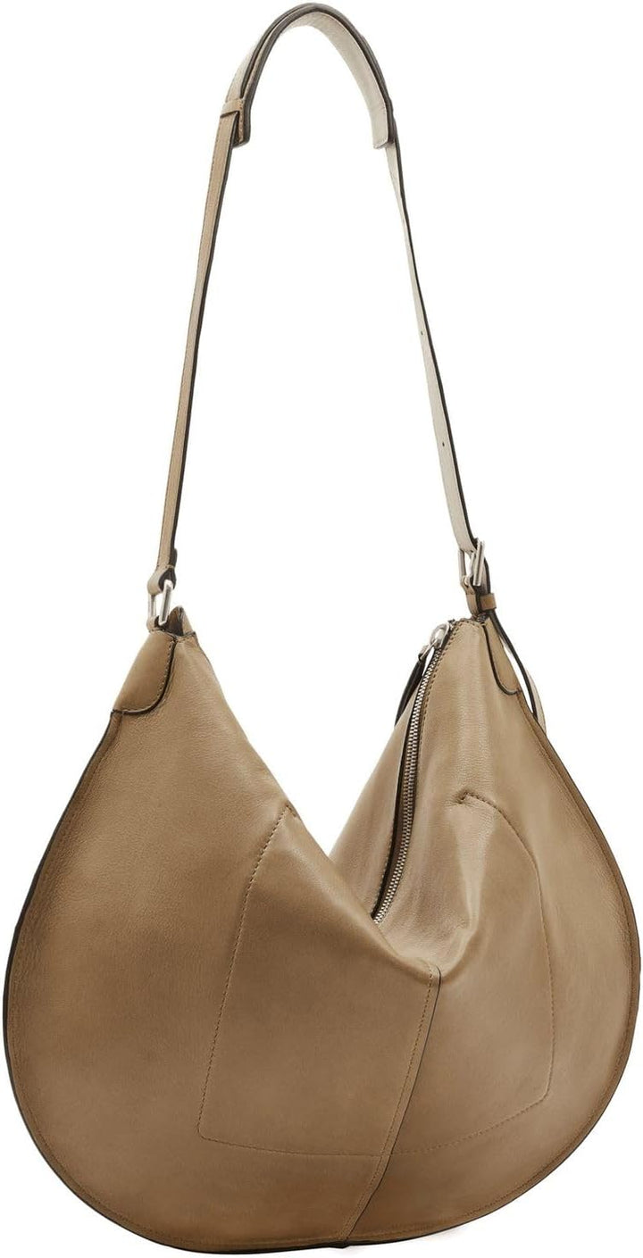 Liebeskind Damen Naomi Natural Sheep Hobo L Praline, Praline
