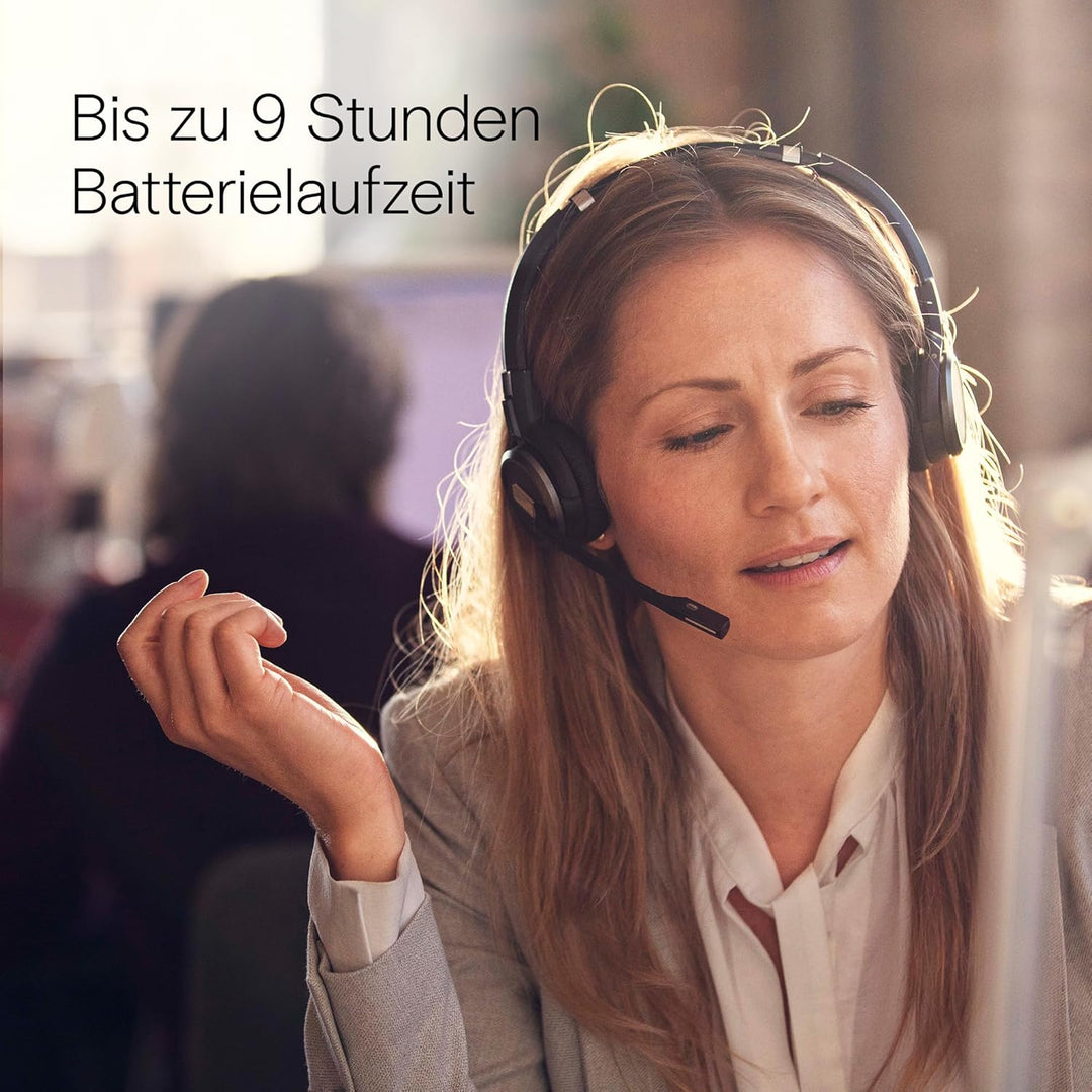 EPOS Impact SDW 60 HS - Hochwertiges DECT Wireless Headset, Geräuschunterdrückung, UC-Optimiert, Mul