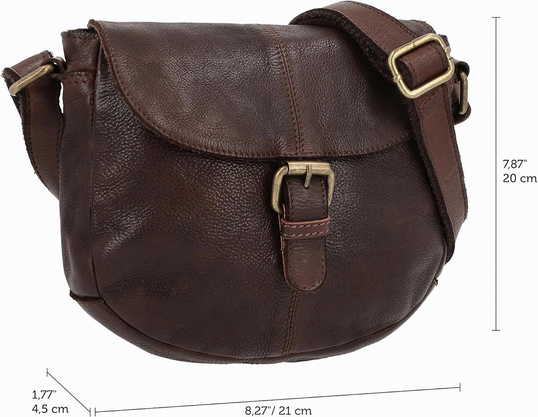 Gusti Leder Umhängetasche Candice | Handgefertigte Ledertasche Damen für Alltag &amp; Freizeit I Elegant