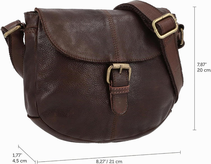 Gusti Leder Umhängetasche Candice | Handgefertigte Ledertasche Damen für Alltag &amp; Freizeit I Elegant