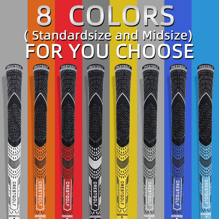 CRESTGOLF Golfgriffe Aktualisierte Multi-Compound-Golfgriffe für Golfschläger, Golf Grips Set mit 13