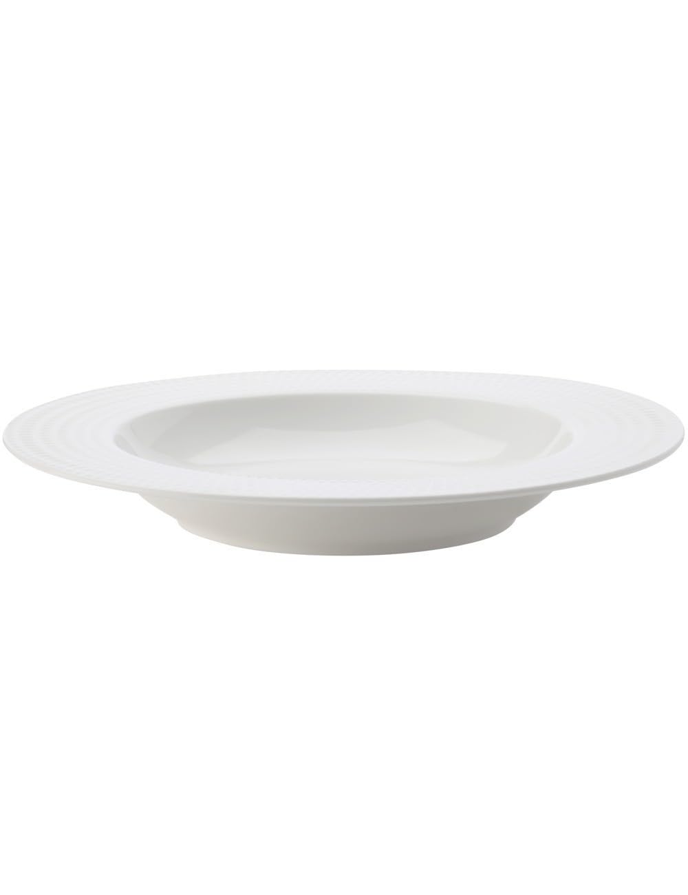 Maxwell & Williams Basics Diamanten Rand Suppenteller, weiss, 22,5 cm, 1 Stück