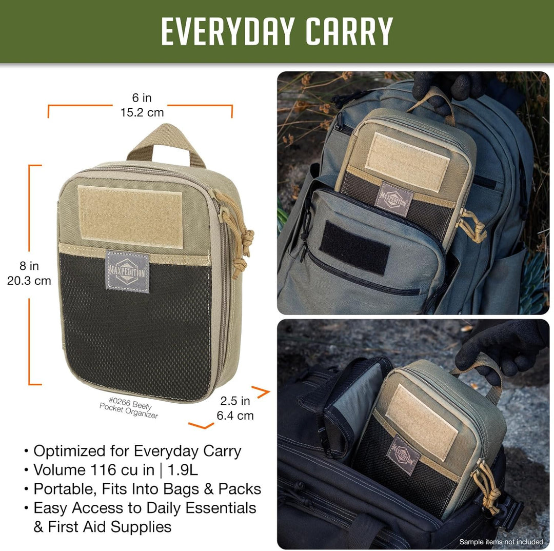 Maxpedition Beefy Pocket Organizer Tasche Einheitsgrösse Khaki, Einheitsgrösse Khaki