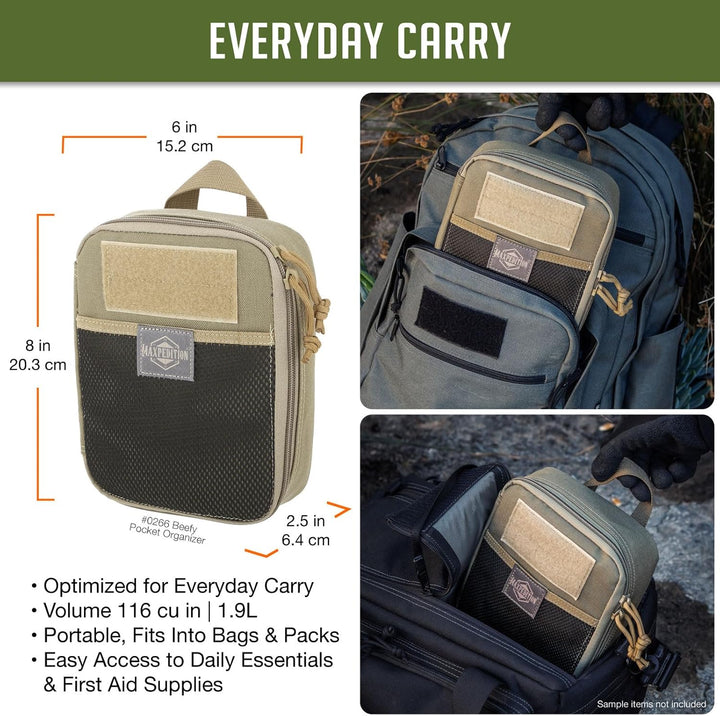 Maxpedition Beefy Pocket Organizer Tasche Einheitsgrösse Khaki, Einheitsgrösse Khaki