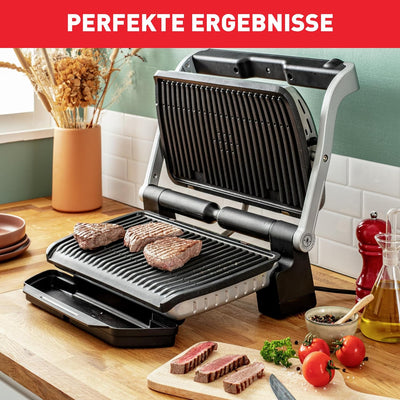 Tefal OptiGrill XL GC722D Kontaktgrill | XL-Grillfläche | Zusätzlichen Temperaturstufen | Automatisc