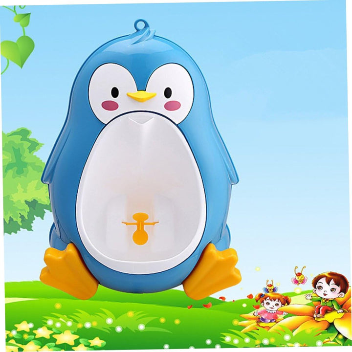 Stehendes Urinal, Baby-Toiletten-Töpfchen für Jungen, Cartoon-Pinguin, Kleinkind-Steh-Töpfchen-Toile