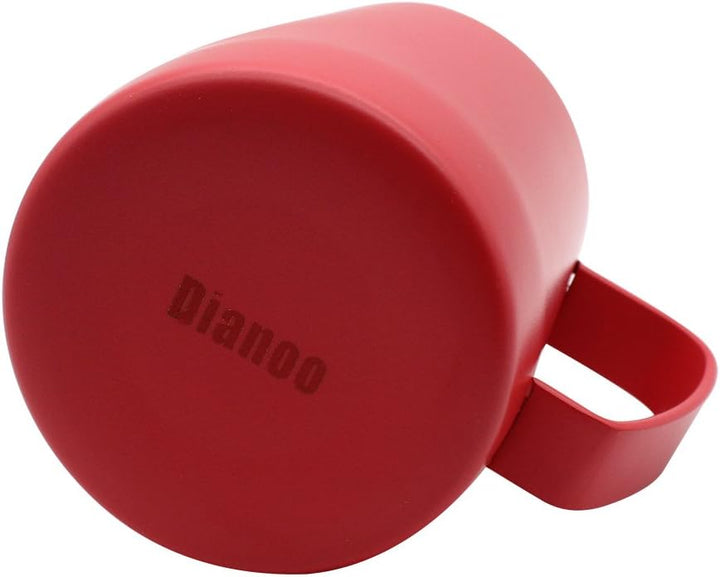 Edelstahl Pitcher Krug Milch Schaumbecher Geeignet Für Kaffee Latte Und Schäumende Milch 350ml Rot 3