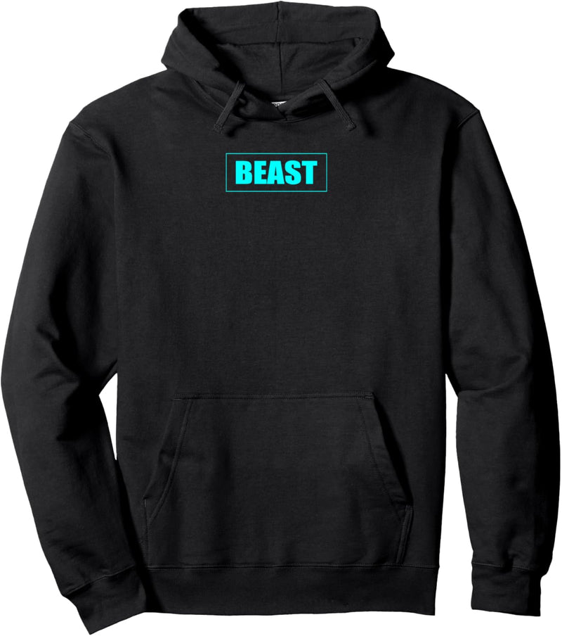 Beast Gym Motivation Hellblaue Farbe Fitness Workout Sport Pullover Hoodie