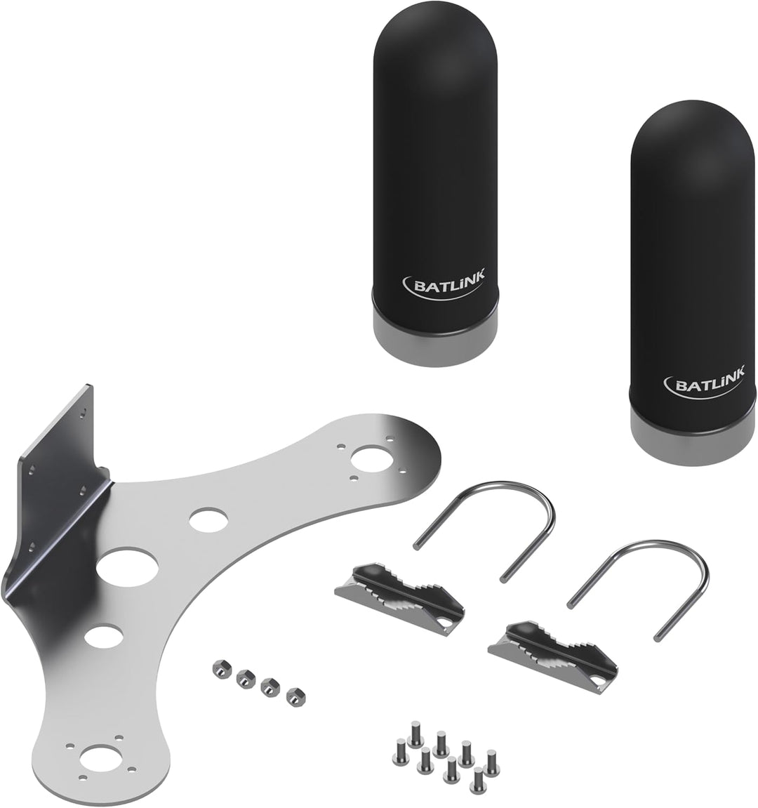 BATLINK MAO5GV2 2x2 MIMO Marine Grade (IP66) 5G Antenne inkl. 2.5m Kabel - 9dBi Leistungsgewinn, für