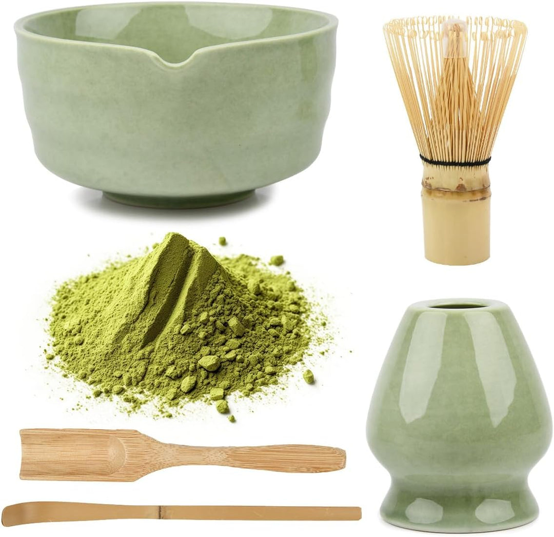 Matcha Set mit Matcha Besen Matchas Schale, Besenhalter, Matcha-Rührer-Sets, Matcha-Whisk Set für Di