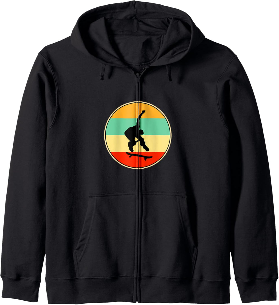 Lustige Skateboarder Retro Geschenk für Männer Frauen Kapuzenjacke