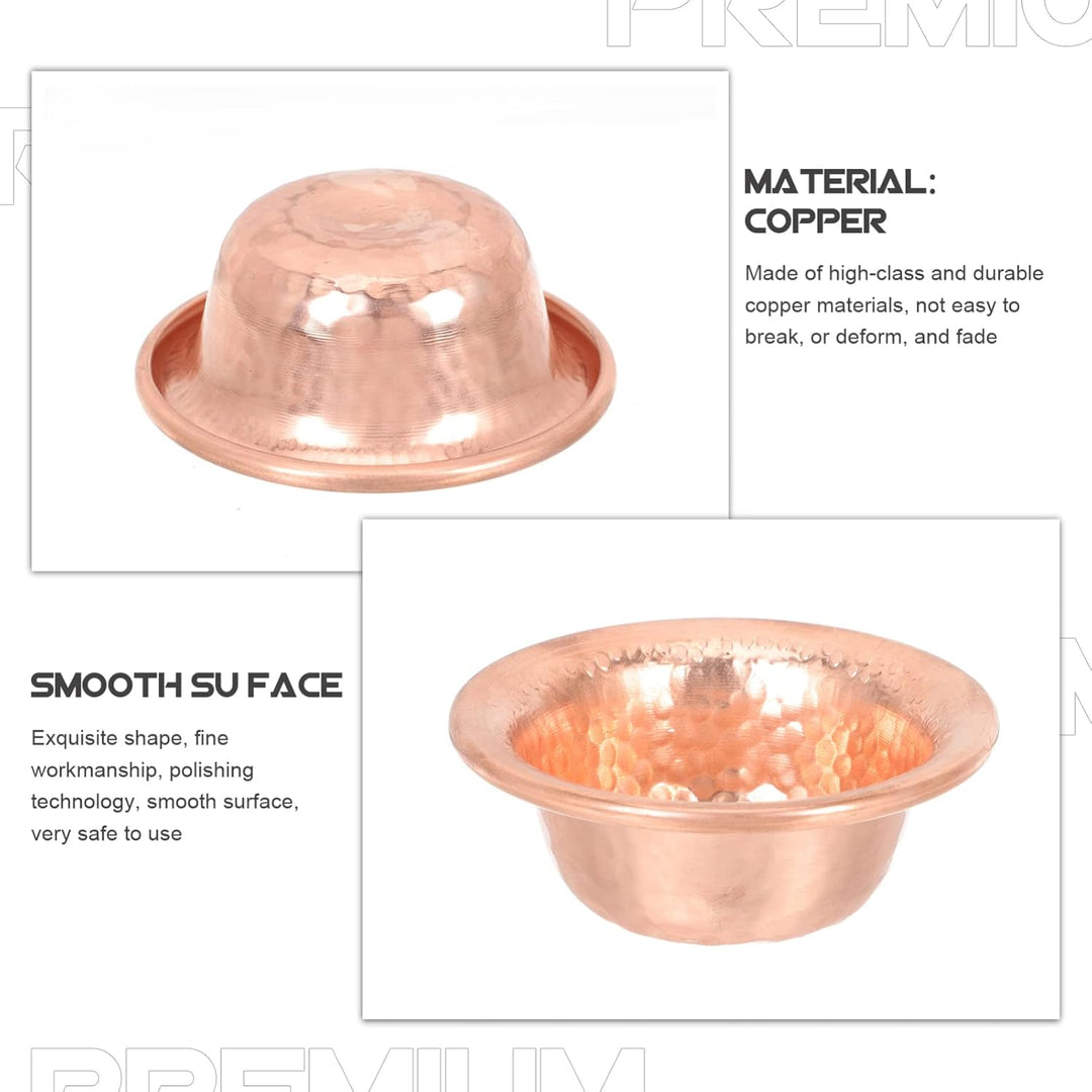 Beavorty 4stücke Kupfer Schale Buddhistisch Filigran Dekoration Wohnaccessoire Wasseropfer Schale Fü