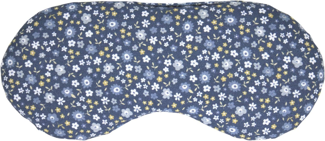 Bio-Bio Augenkissen Augentrost & Leinsamen "Blümchen-blau" zur Entspannung, zum Kühlen, erwärmen ode