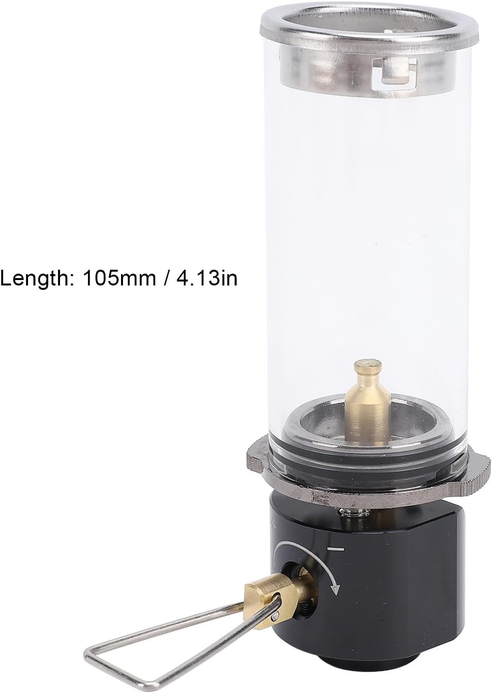 SIXRUN Tragbare Camping-Gaslaterne aus Aluminiumlegierung, Leichte Vintage-Kerzenlampe für Rucksackr