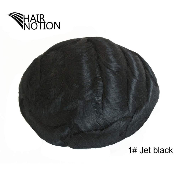 Hairnotion Toupet für Männer Schweizer Spitze Menschliches Haar Natürlich Perücken Echthaar Männer T