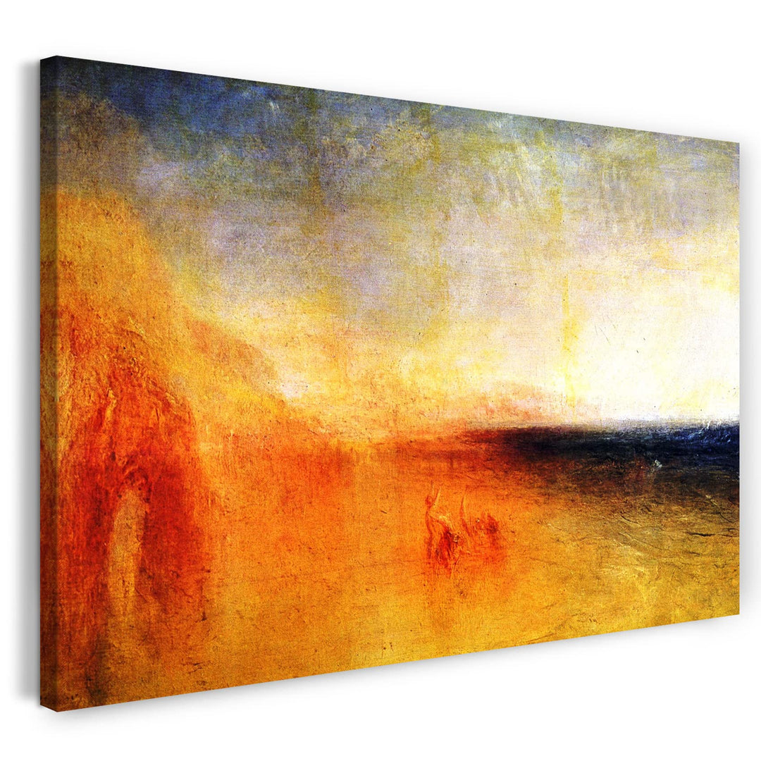 Printed Paintings Leinwand (80x60cm): William Turner - Sonnenuntergang auf dem Meer 80x60 cm, 80x60