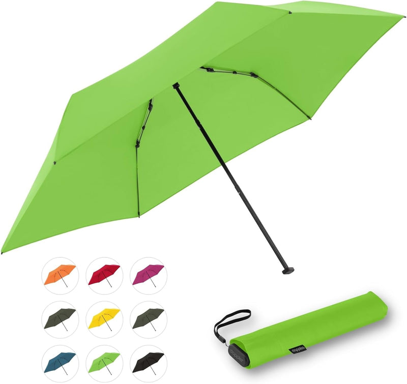 Doppler Taschenschirm Zero,99 Flat I Ultra leichter Regenschirm I Kleiner Schirm I Mini Regenschirm