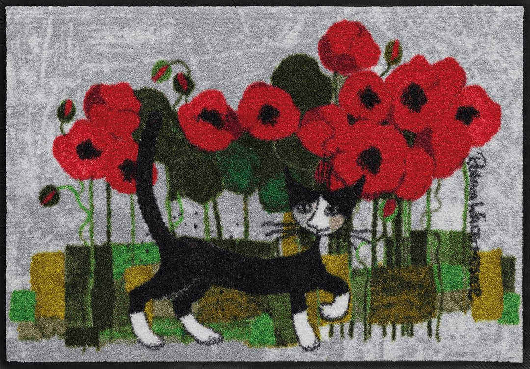 Salonloewe Rosina Wachtmeister Fussmatte Lifestyle Poppywalk 50x75 cm Eingangs-Matte Fussabtreter Ka