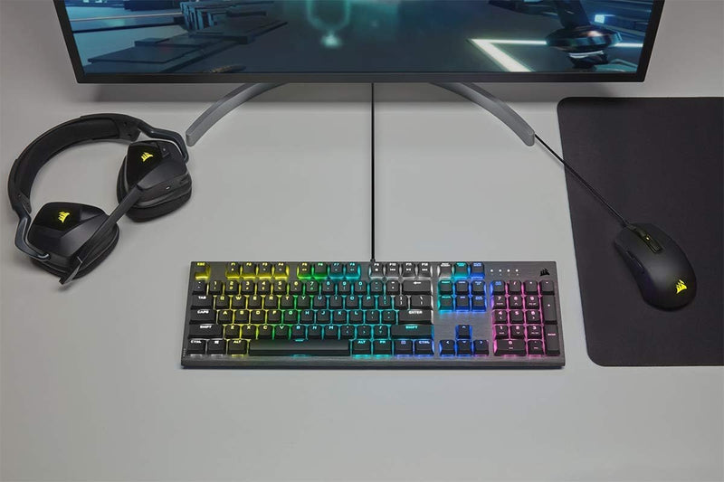 Corsair K60 RGB PRO LOW PROFILE Mechanical Gaming Keyboard (CHERRY MX Low Profile SPEED: Fast and Hi