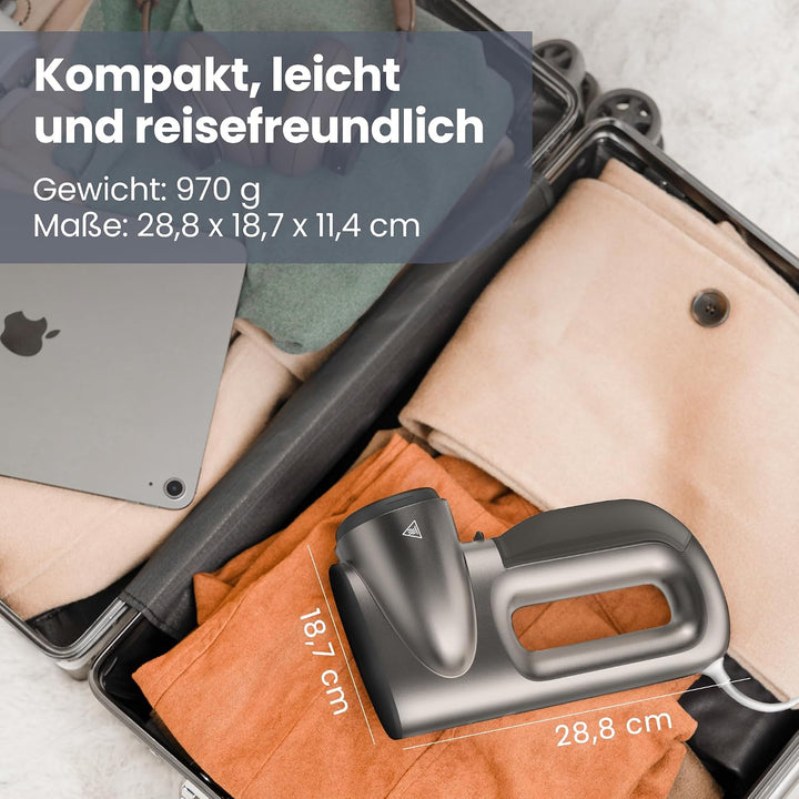 Neakasa Magic 1 Steamer Dampfglätter mit Saugfunktion, tragbarer Reisedampfglätter, 2300 Pa Saugleis