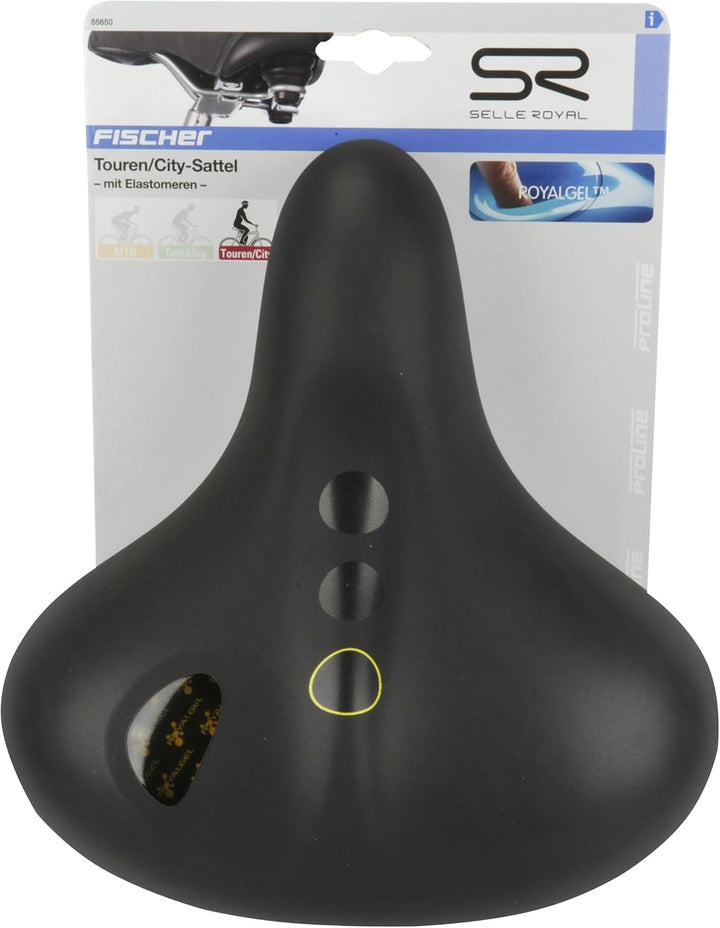 Selle Royal Erwachsene Elastomer Gel Tourensattel, schwarz, One Size
