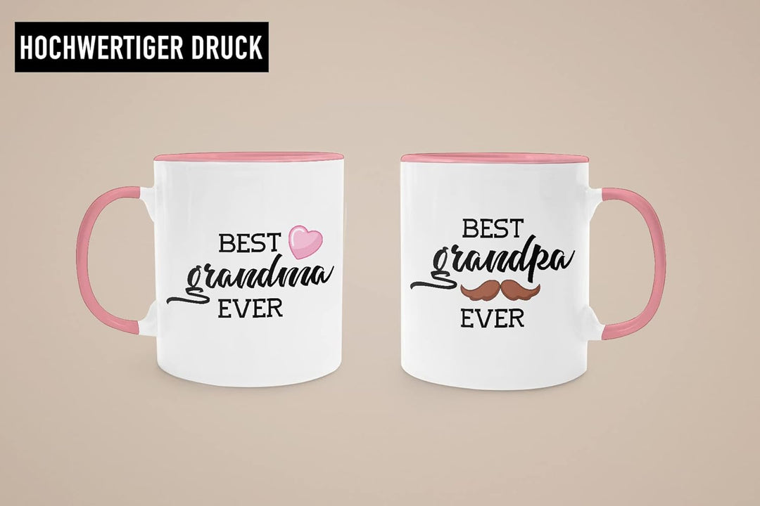 Trendation - Beste Oma und Opa Geschenk Set Tassen Weihnachten Geschenke für Grosseltern Geburtstag