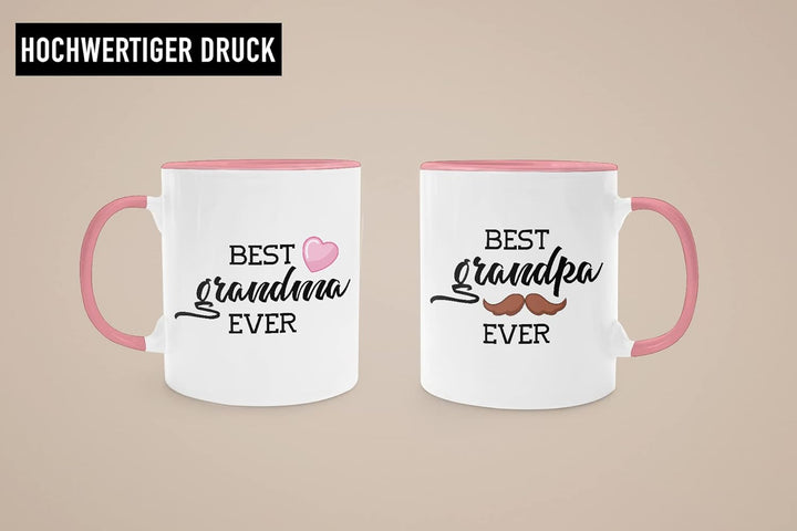 Trendation - Beste Oma und Opa Geschenk Set Tassen Weihnachten Geschenke für Grosseltern Geburtstag