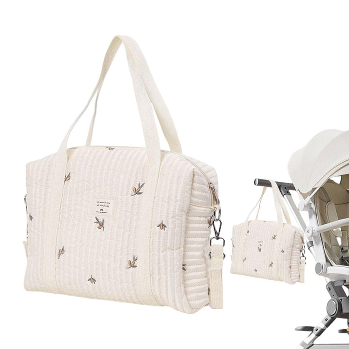 Stickerei Wickeltasche - Stilvolle, Langlebige Baumwoll-Tasche Mit Grosser Kapazität für Baby, Tragb