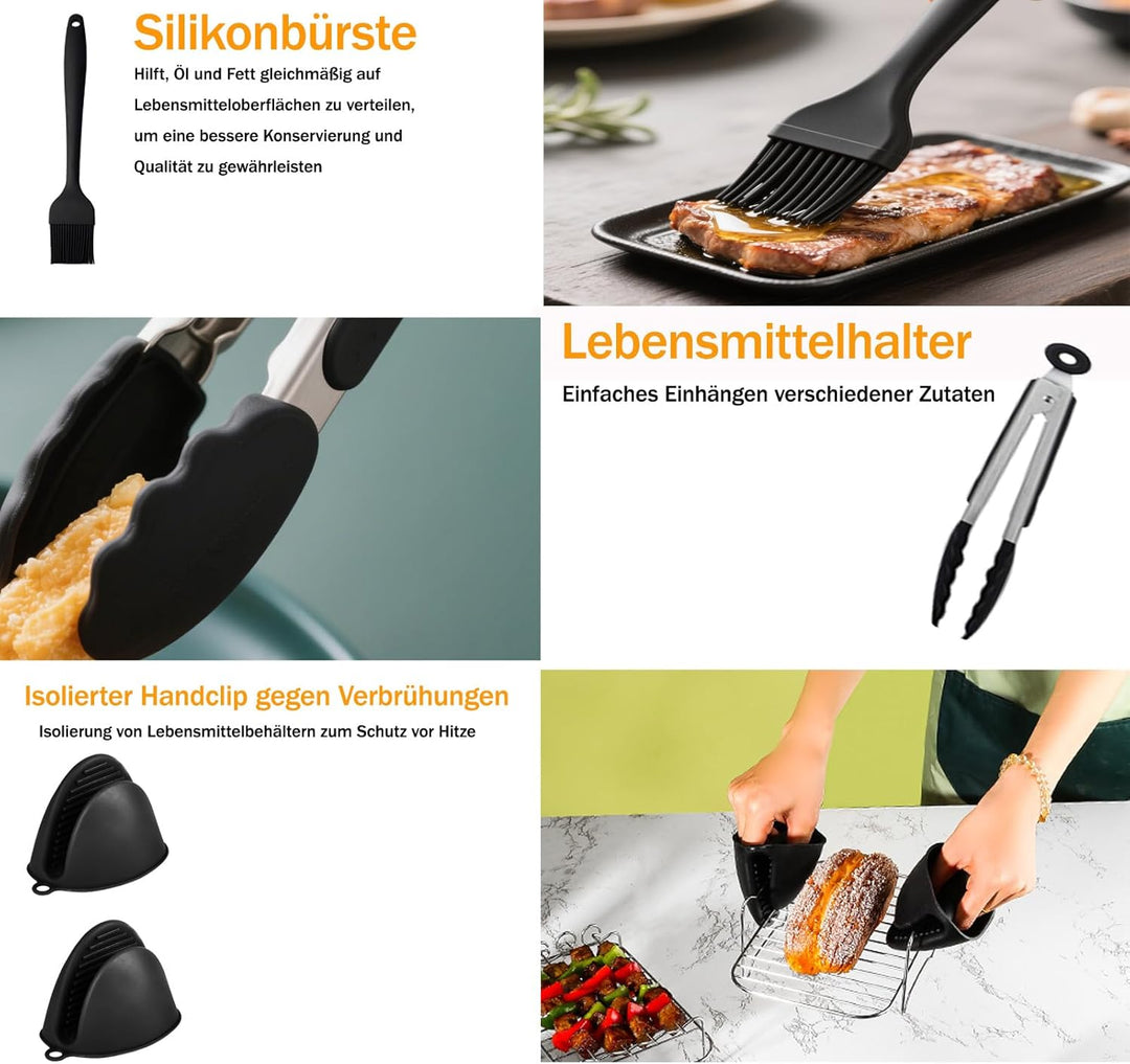 Heissluftfritteuse Zubehör für COSORI Heissluftfritteuse 8,5L, Airfryer Zubehör Accessories für coso